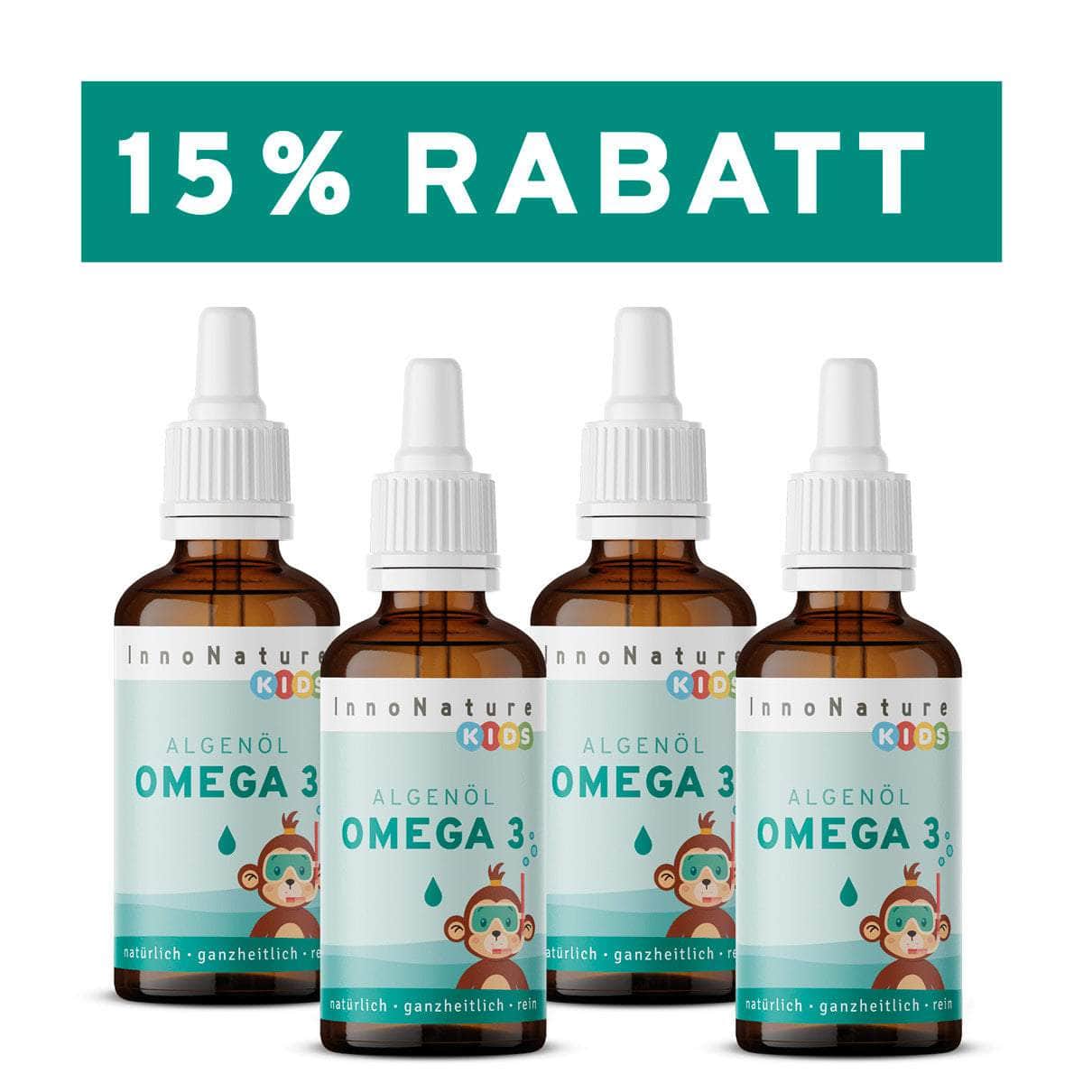 InnoNature Tropfen 4x30ml Omega 3 Kids Tropfen
