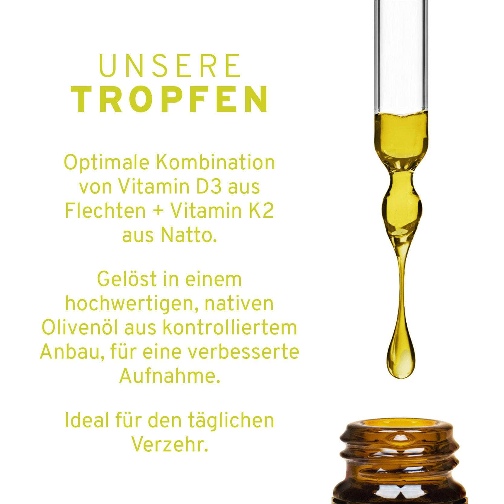 InnoNature Tropfen Vitamin D3 + K2 Tropfen