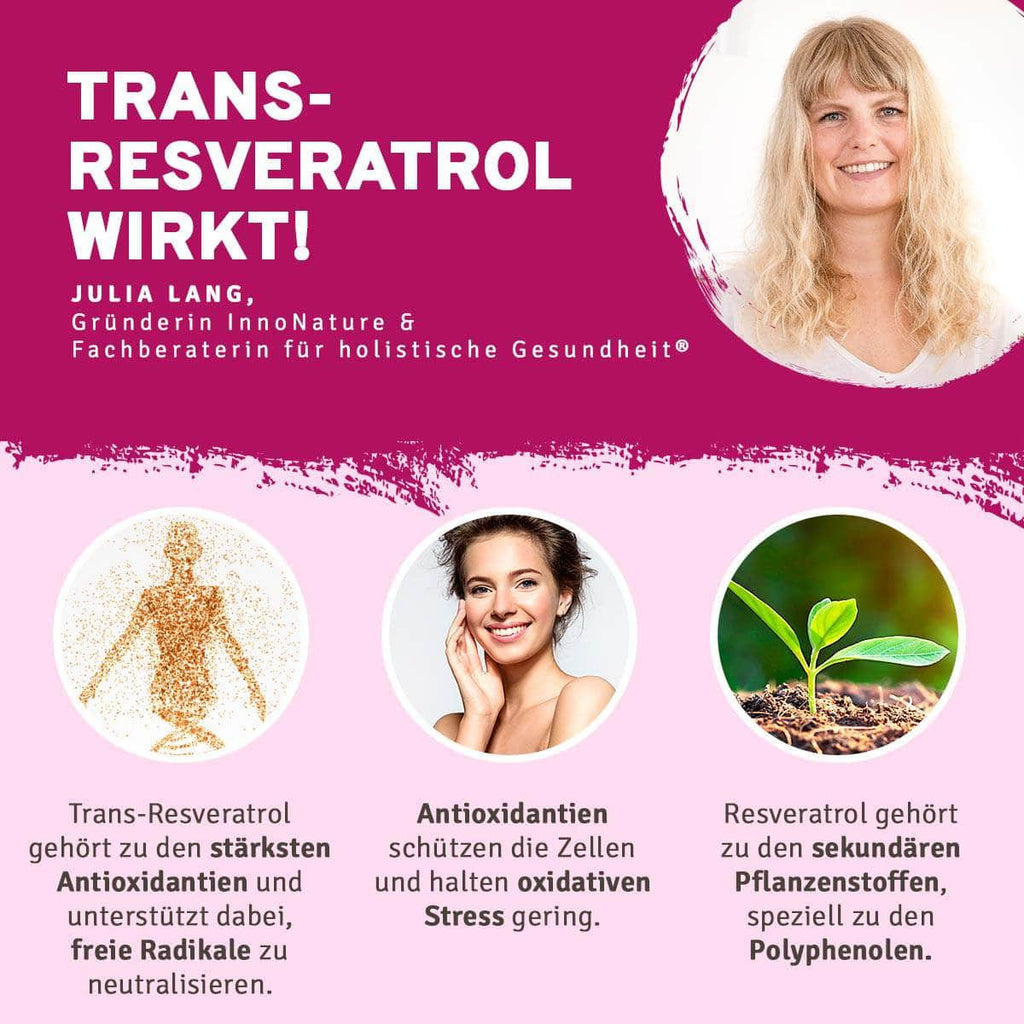 InnoNature Kapseln Trans-Resveratrol aus japanischem Staudenknöterich
