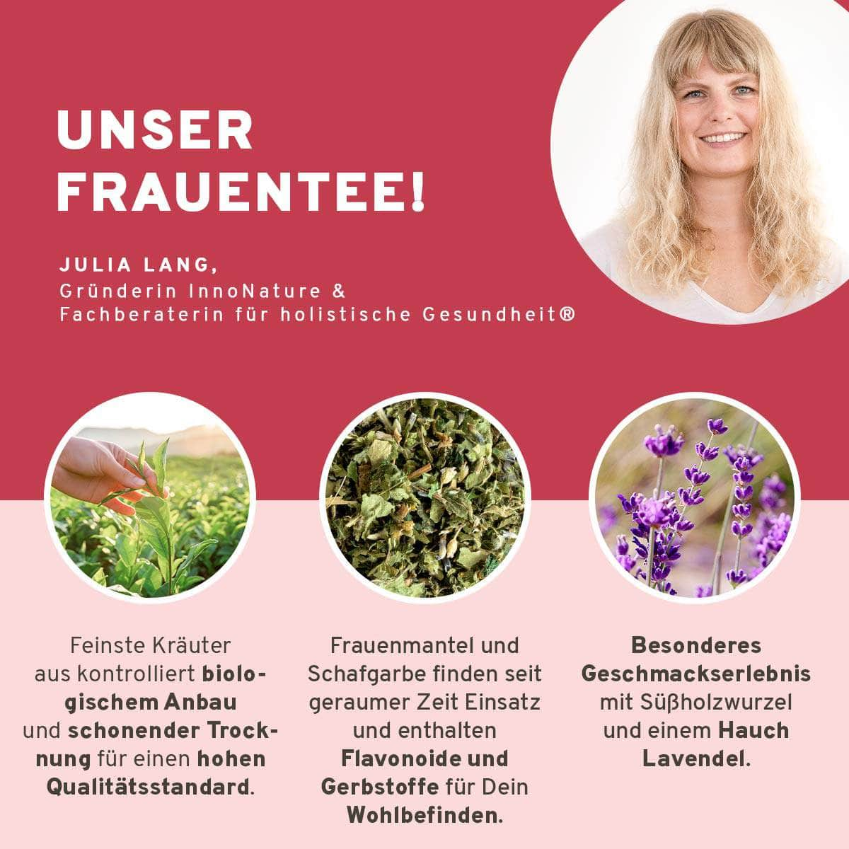 InnoNature Pakete 1x Bio Frauentee, 1x Bio Fastentee Tee Set