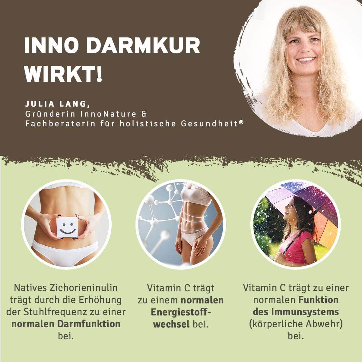InnoNature Pakete 1x Vorrat (1x Stoffwechsel Plus,  1x Bittertropfen, 1x Darmkur) Stoffwechsel-Starter-Paket
