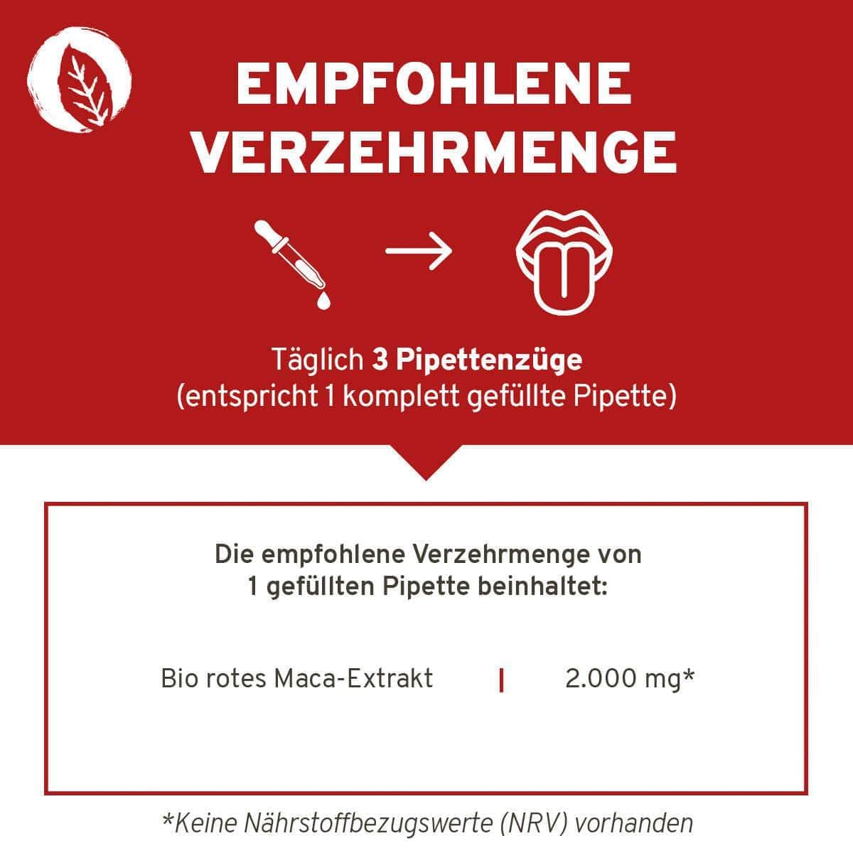 InnoNature Tropfen Bio rotes Maca-Extrakt Tropfen